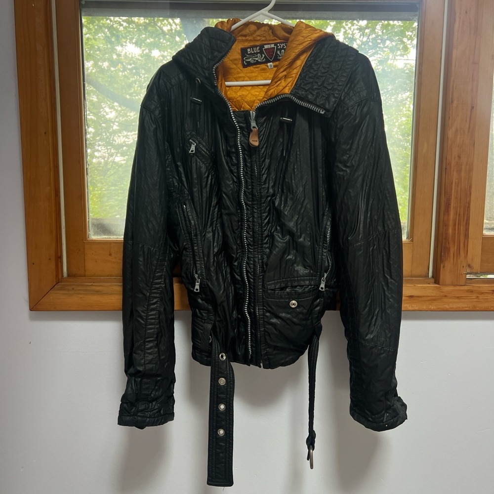 Blue System vintage 90’s women’s black ski jacket size 3 Japan Style Streetwear